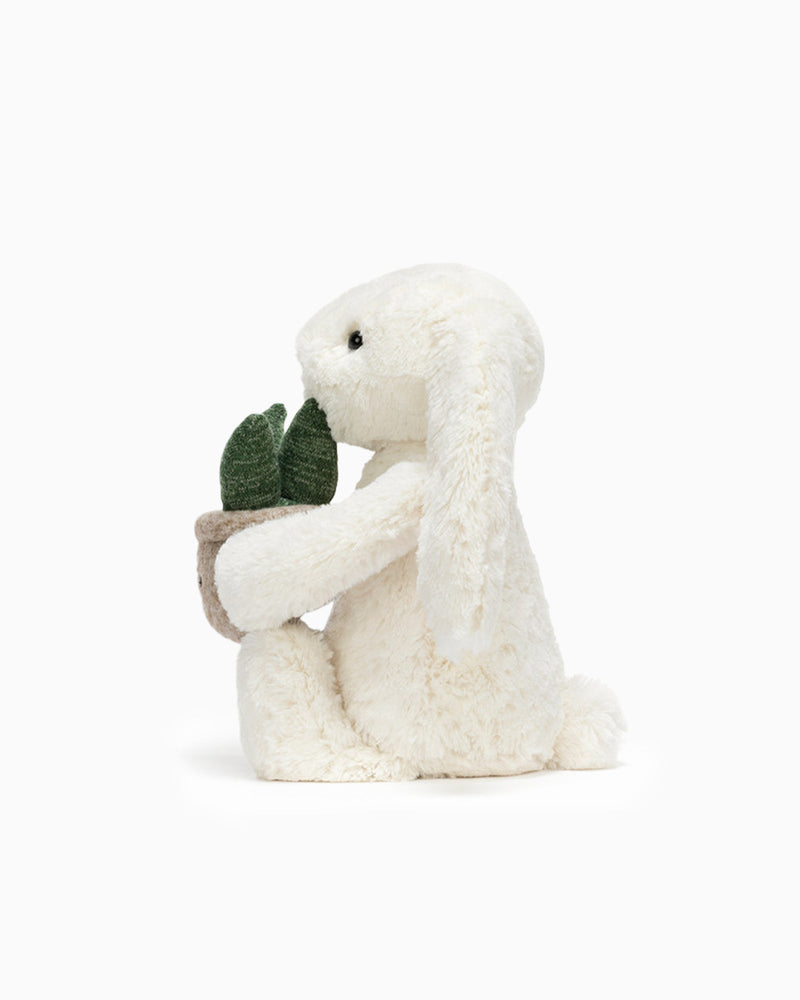 Jellycat Toy Jellycat Cream Bunny with Plant