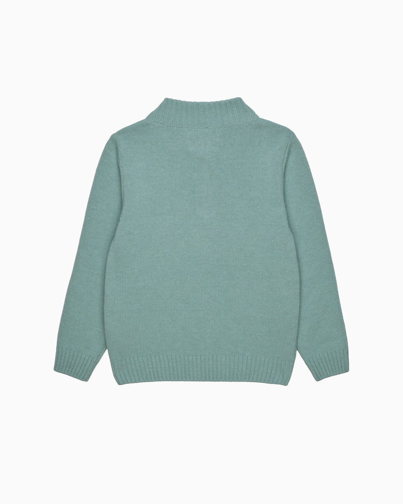 Chelsea Clothing Company Jumper Calum Half Zip Jumper in Teal
