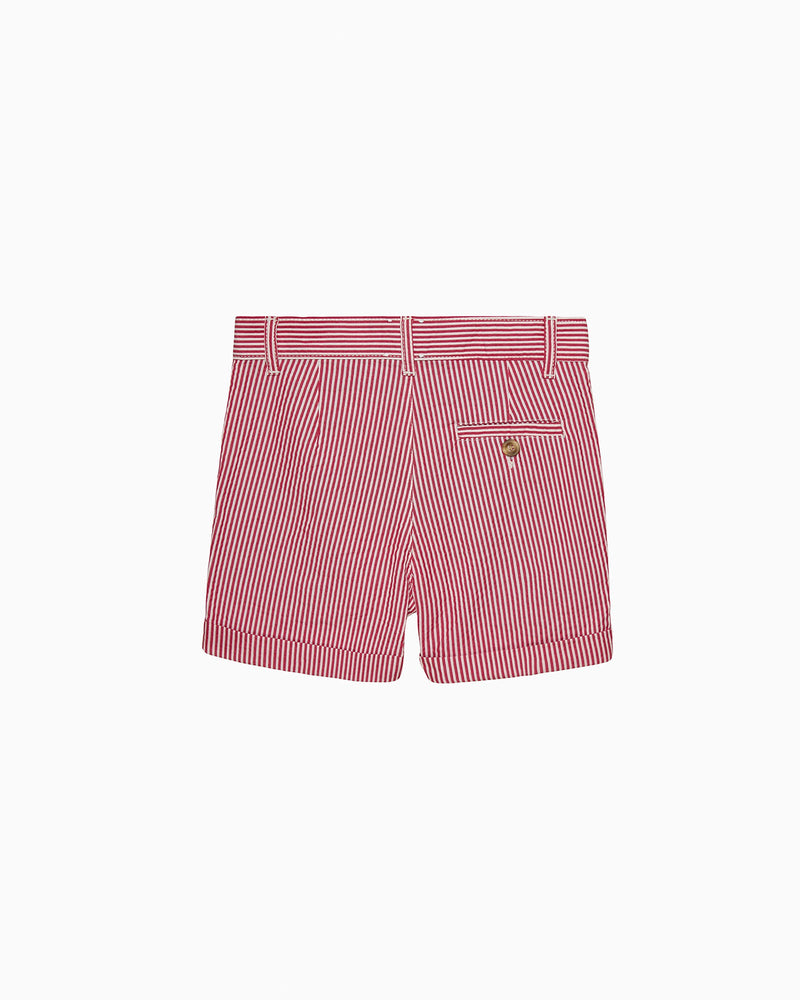 Chelsea Clothing Company Shorts Charlie Chino Shorts in Red Stripe