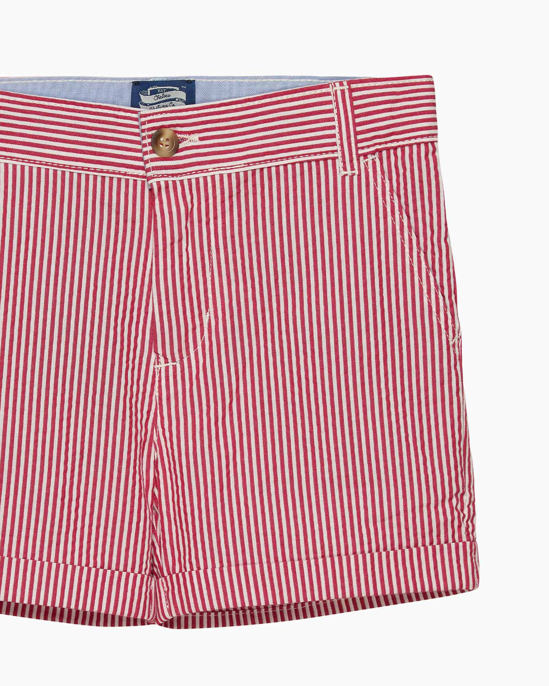 Chelsea Clothing Company Shorts Charlie Chino Shorts in Red Stripe