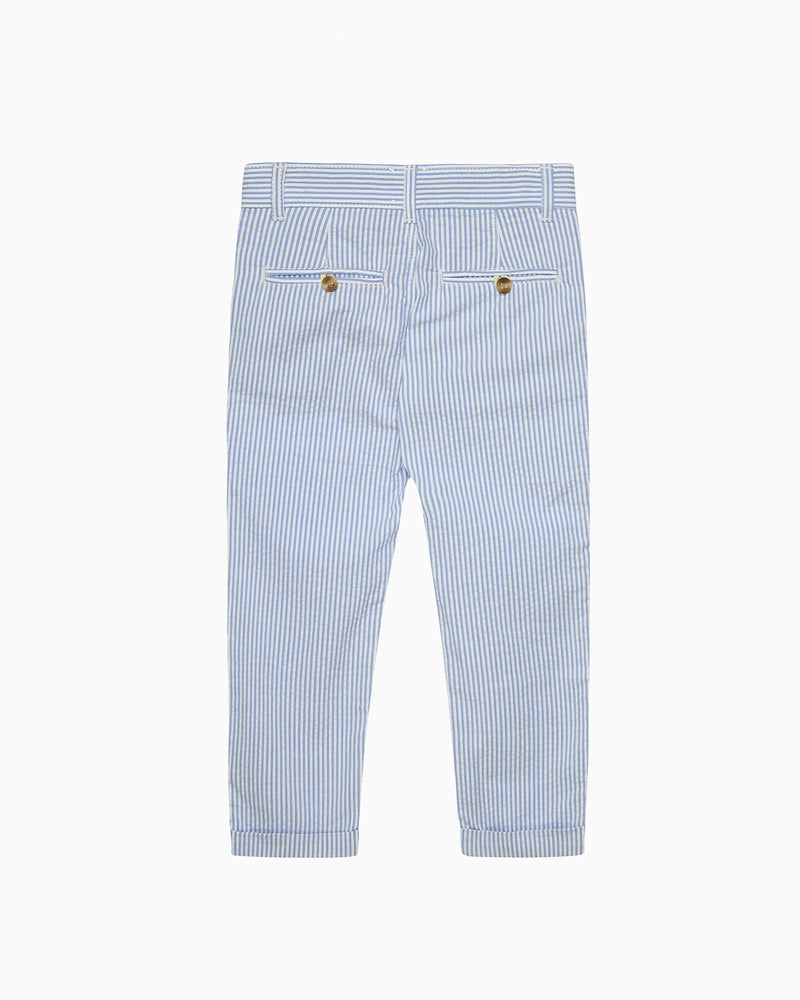 Chelsea Clothing Company Trousers Jacob Tousers in Pale Blue Stripe