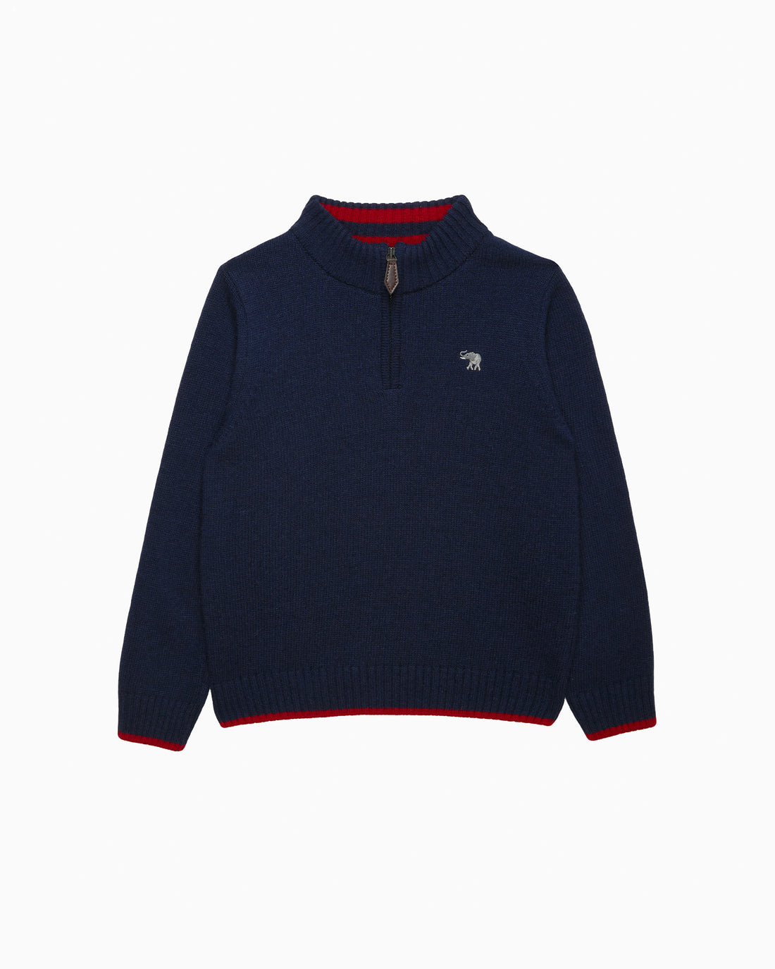 Chelsea Clothing Company Jumper Calum Half Zip Jumper in Navy
