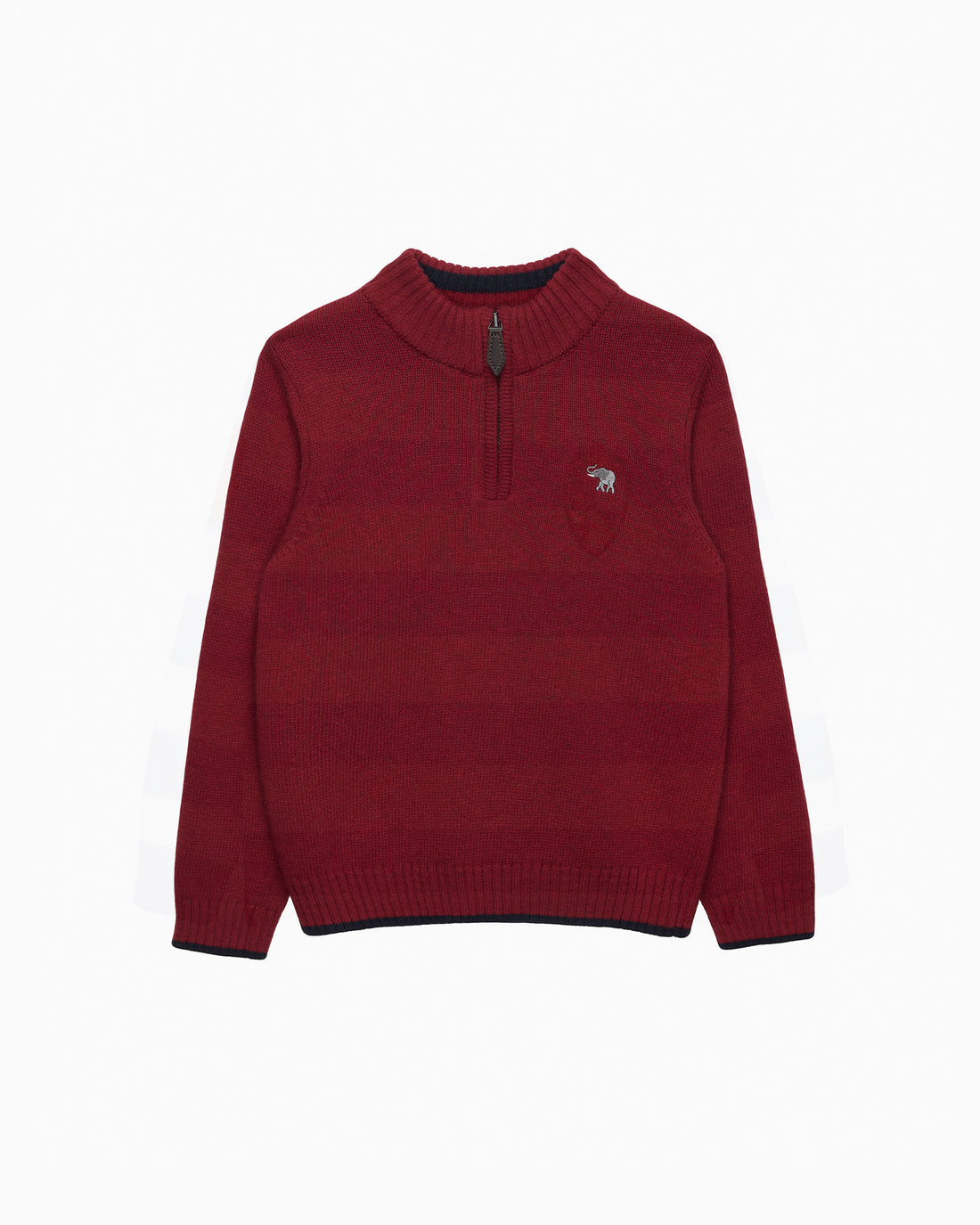 Chelsea Clothing Company Jumper Calum Half-Zip Jumper in Red