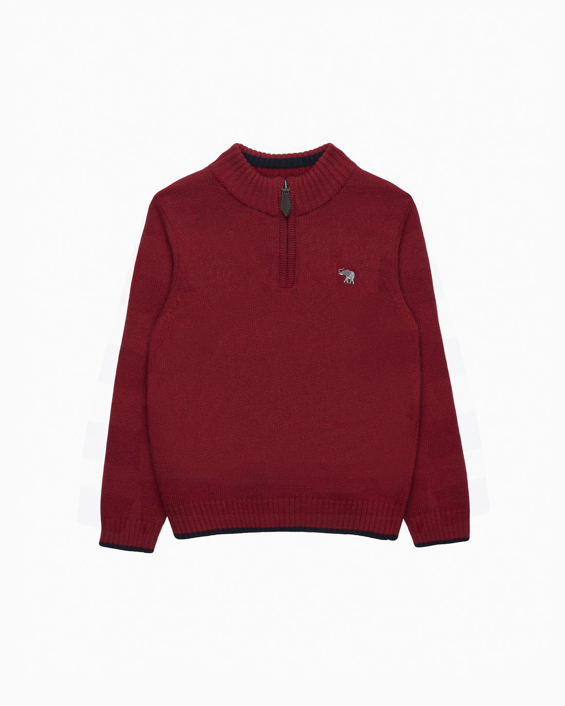 Chelsea Clothing Company Jumper Calum Half-Zip Jumper in Red