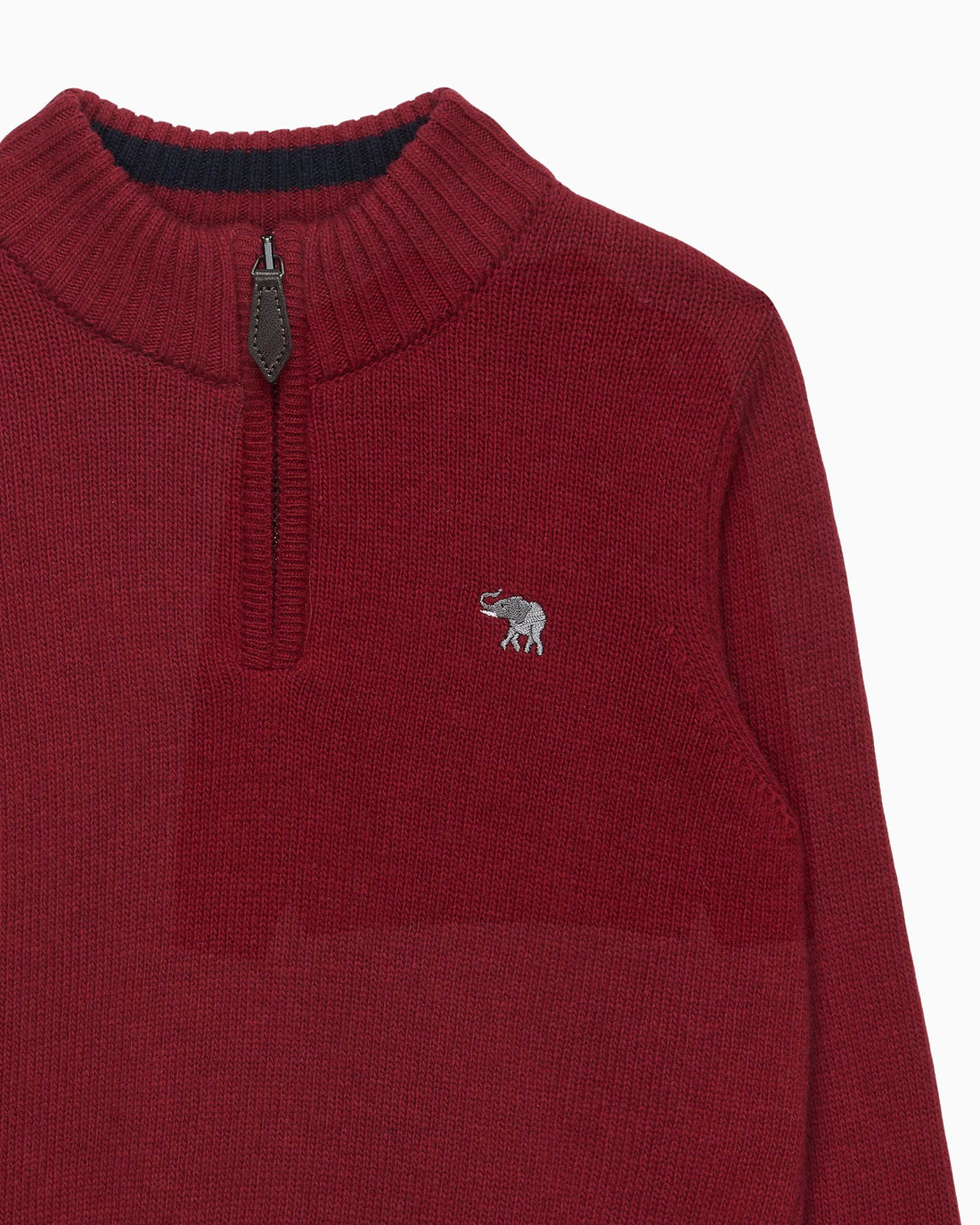Chelsea Clothing Company Jumper Calum Half-Zip Jumper in Red