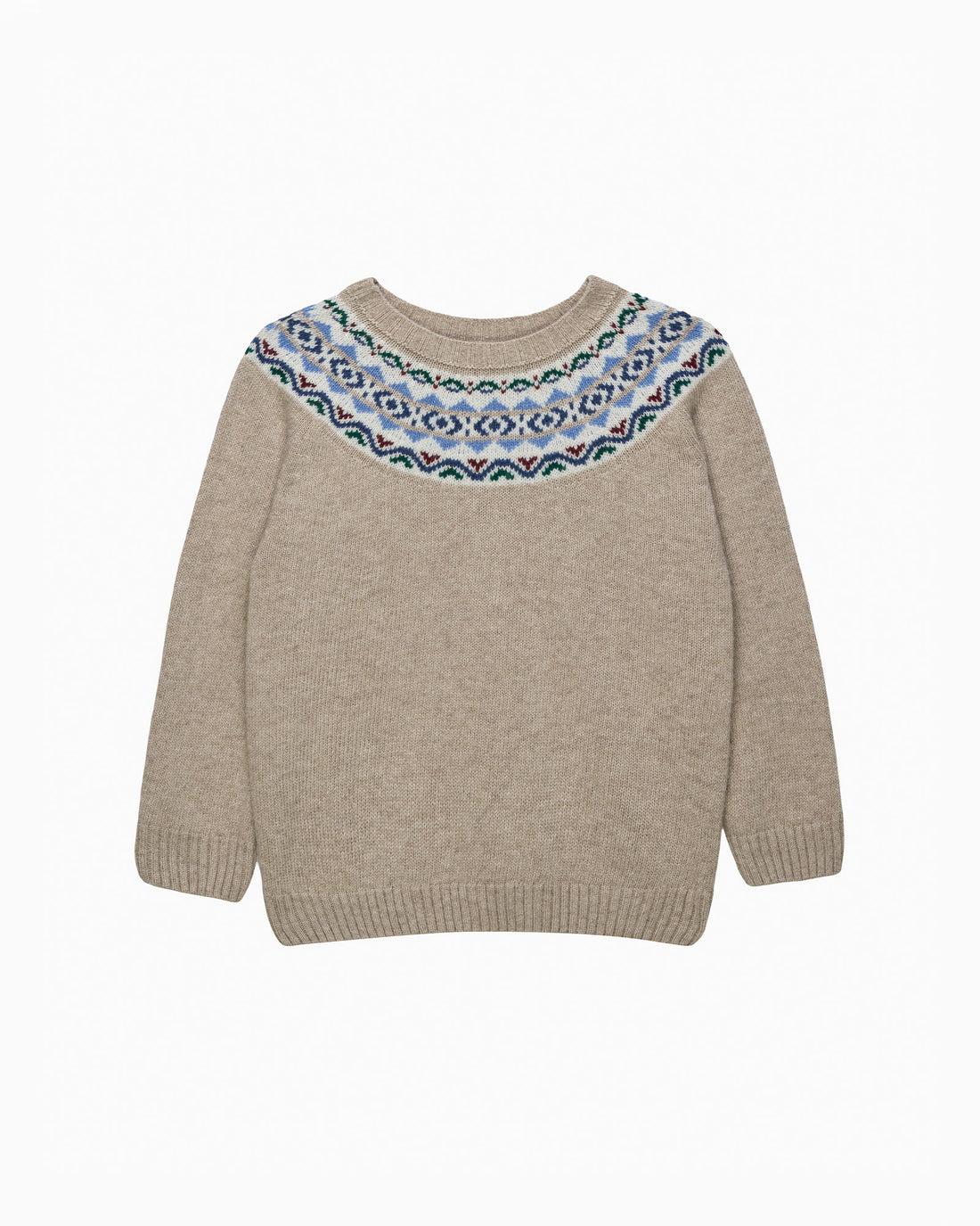 Chelsea Clothing Company Jumper Frankie Fairisle Jumper in Oatmeal