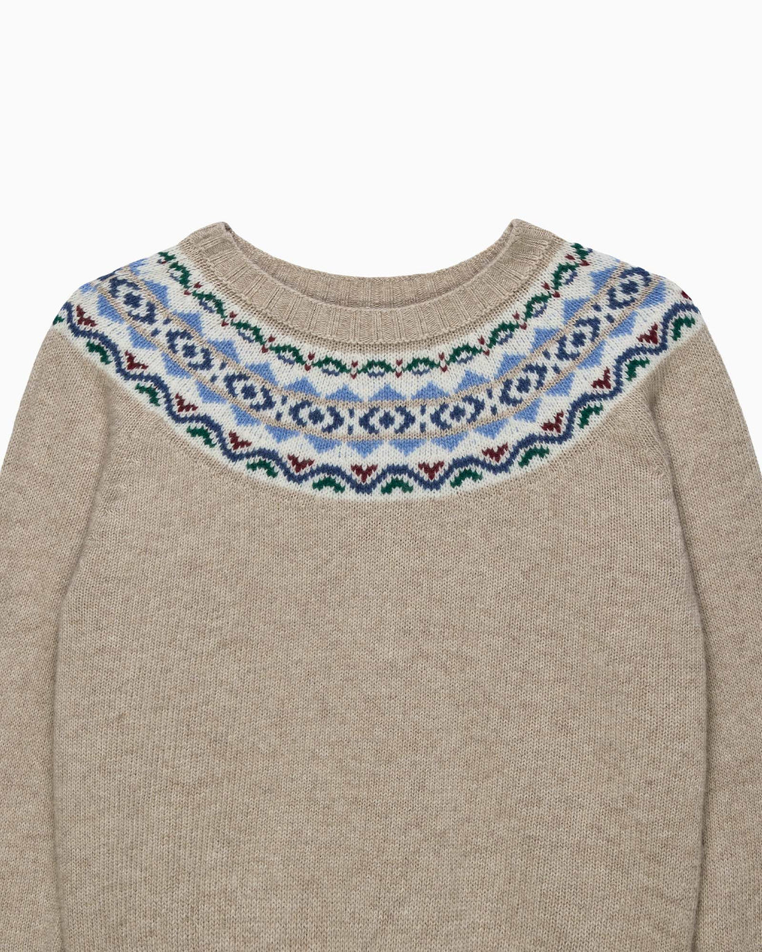 Chelsea Clothing Company Jumper Frankie Fairisle Jumper in Oatmeal