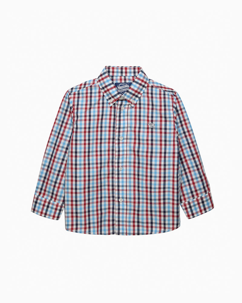Chelsea Clothing Company Shirt Thomas Shirt in Red/Blue Gingham
