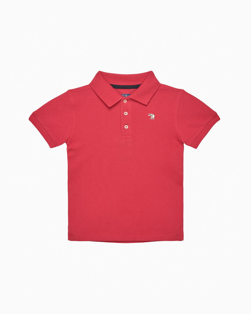 Chelsea Clothing Company Polo Harry Pique Polo Shirt in Red