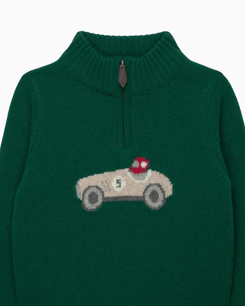 Chelsea Clothing Company Jumper Henry Car Half Zip Jumper