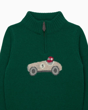 Chelsea Clothing Company Jumper Henry Car Half Zip Jumper