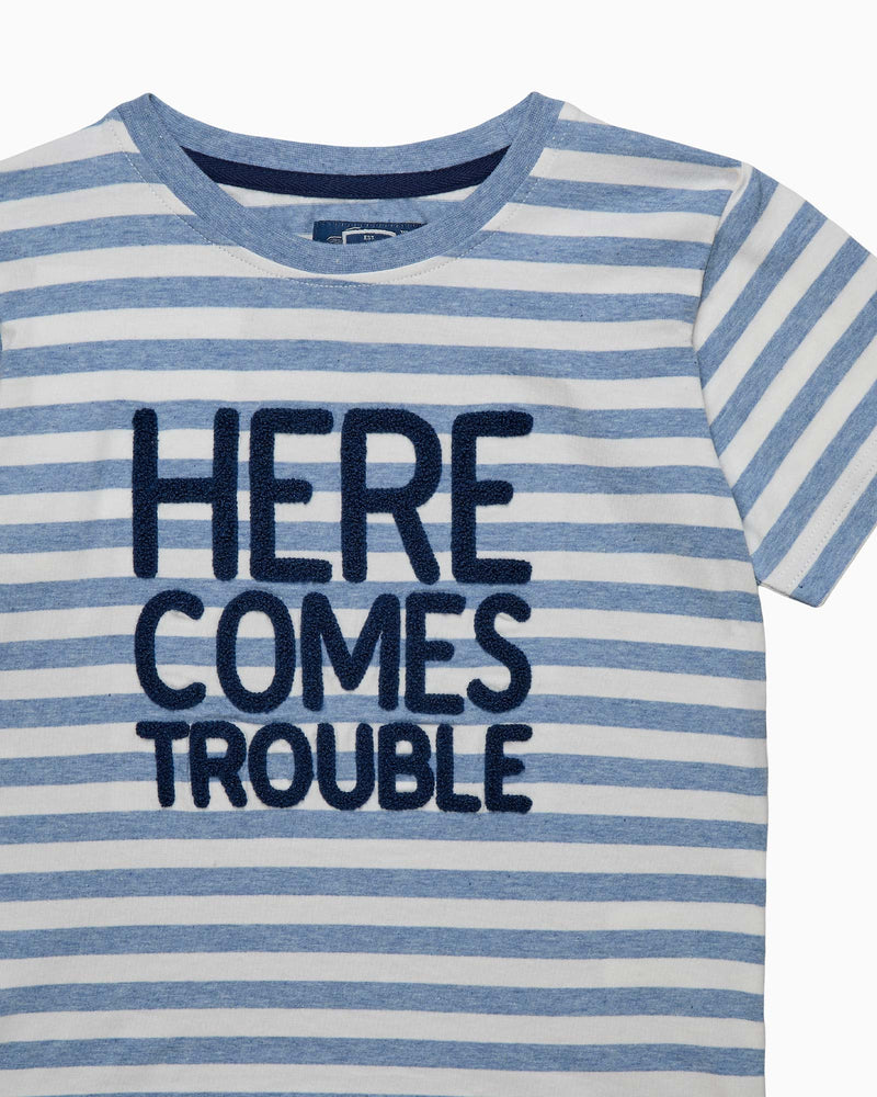 Chelsea Clothing Company Top Here Comes Trouble T-Shirt