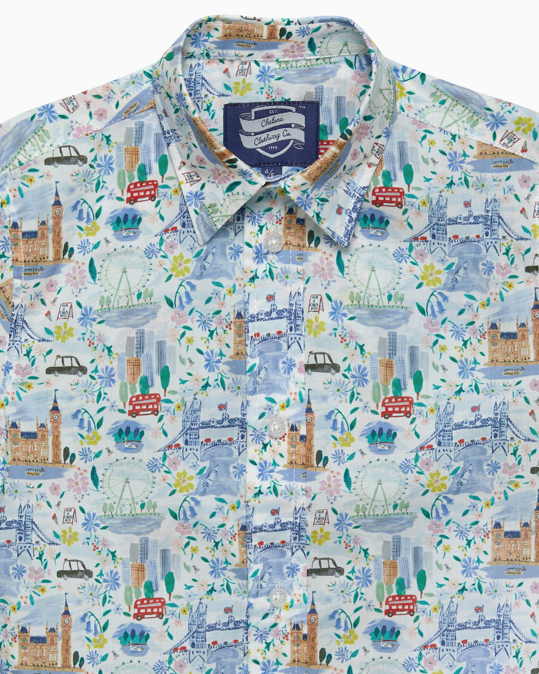 Chelsea Clothing Company Shirt Short-Sleeved London Scenes Shirt
