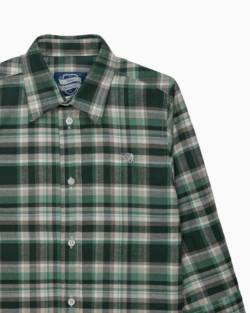 Chelsea Clothing Company Shirt Oliver Shirt in Green Check