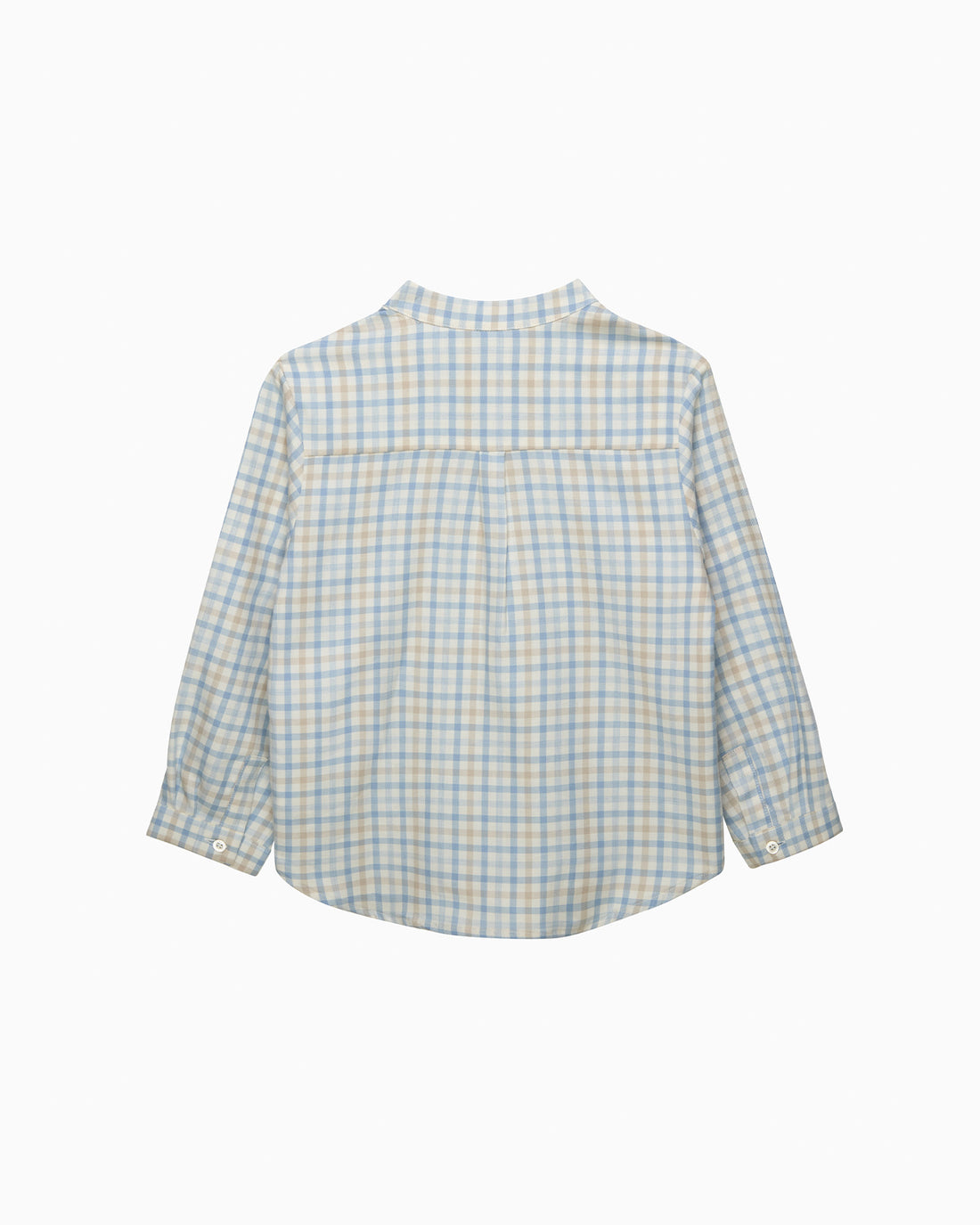 Chelsea Clothing Company Shirt Oscar Shirt in Pale Blue/Oatmeal Check