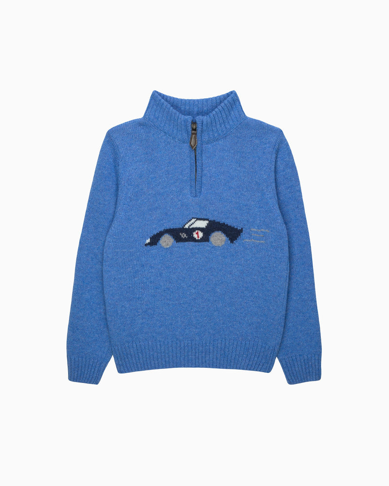 Chelsea Clothing Company Jumper Sebastian Car Half Zip Jumper