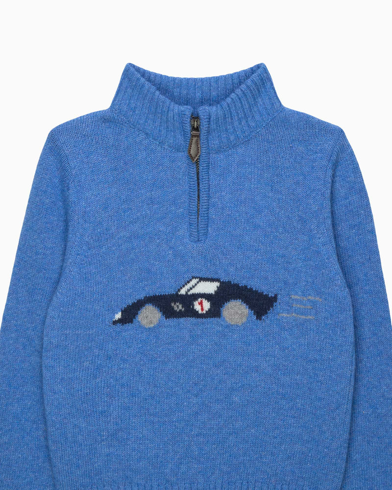 Chelsea Clothing Company Jumper Sebastian Car Half Zip Jumper