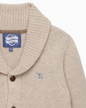 Chelsea Clothing Company Cardigan Stanley Shawl Cardigan in Oatmeal