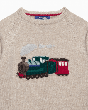 Chelsea Clothing Company Jumper Steam Train Jumper in Oatmeal
