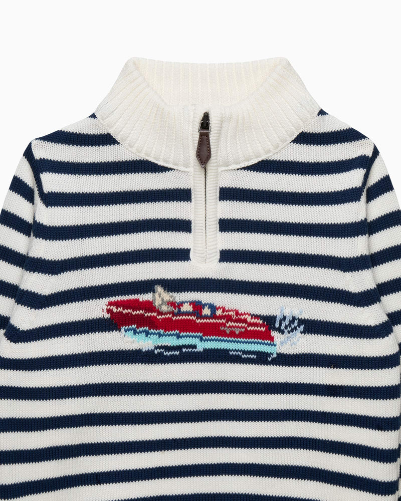 Chelsea Clothing Company Jumper Speed Boat Half Zip Jumper