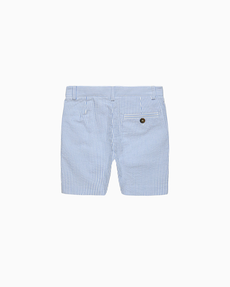 Trotters Heritage Shorts Theo Tailored Shorts in Blue Stripe