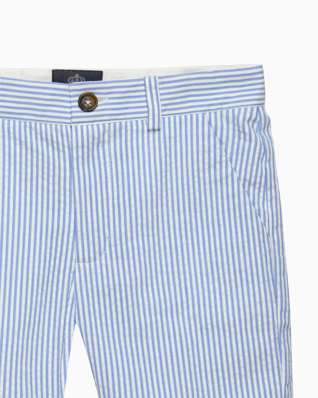 Trotters Heritage Shorts Theo Tailored Shorts in Blue Stripe