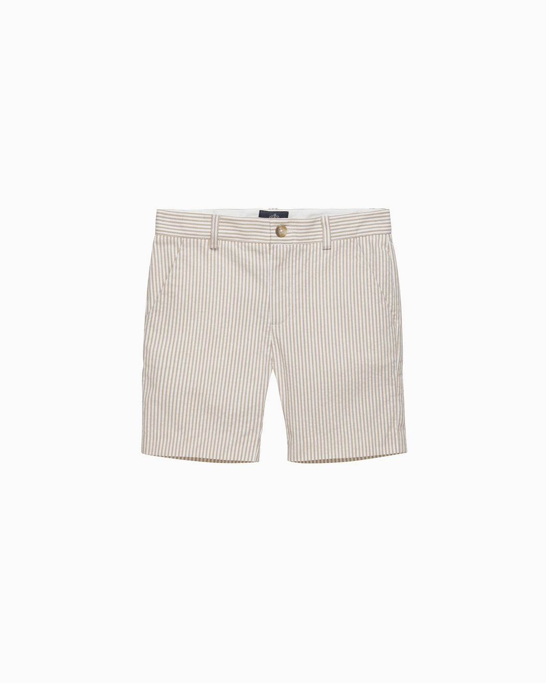 Trotters Heritage Shorts Theo Tailored Shorts in Oatmeal Stripe