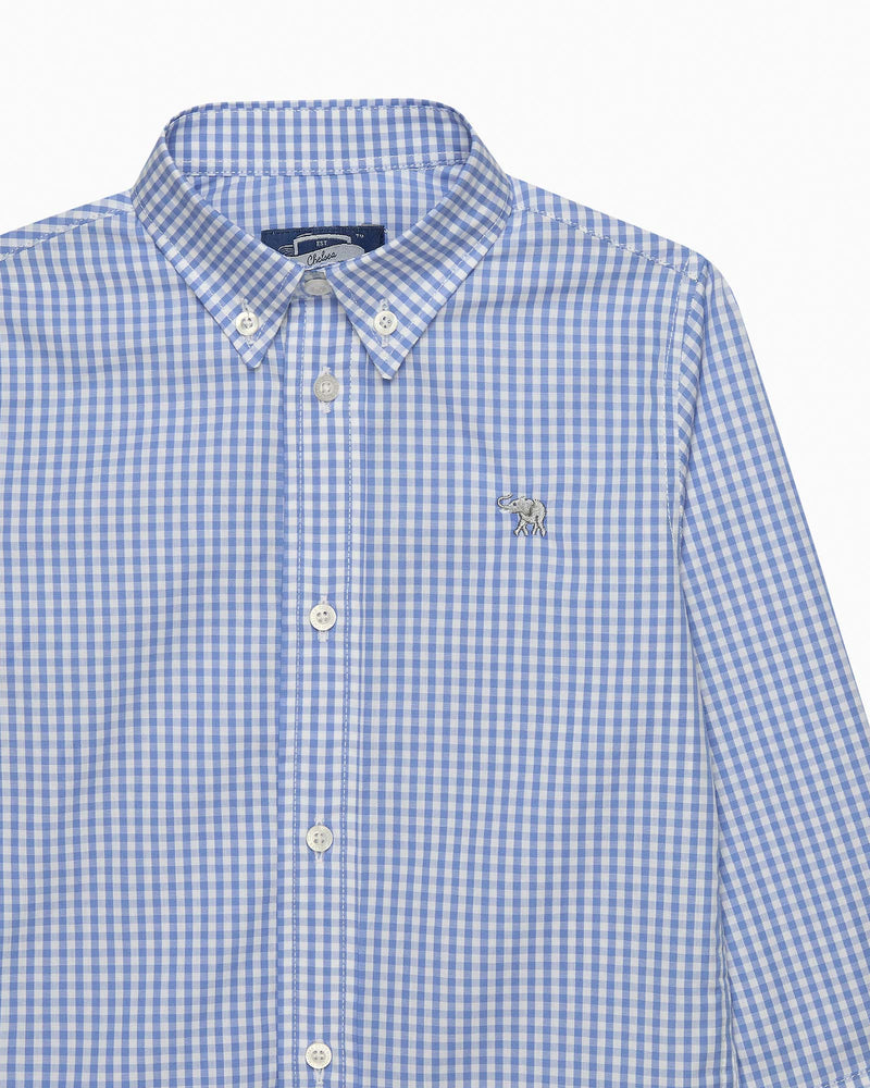 Chelsea Clothing Company Shirt Thomas Shirt in Blue Gingham