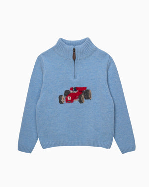 Chelsea Clothing Company Jumper Charles Car Half Zip Jumper