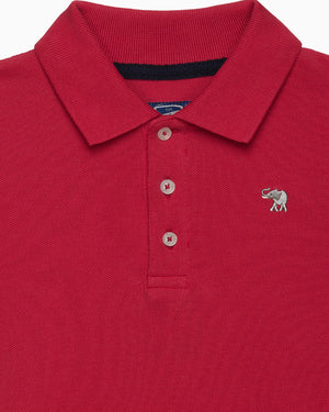Chelsea Clothing Company Polo Harry Piqué Polo in Soft Red