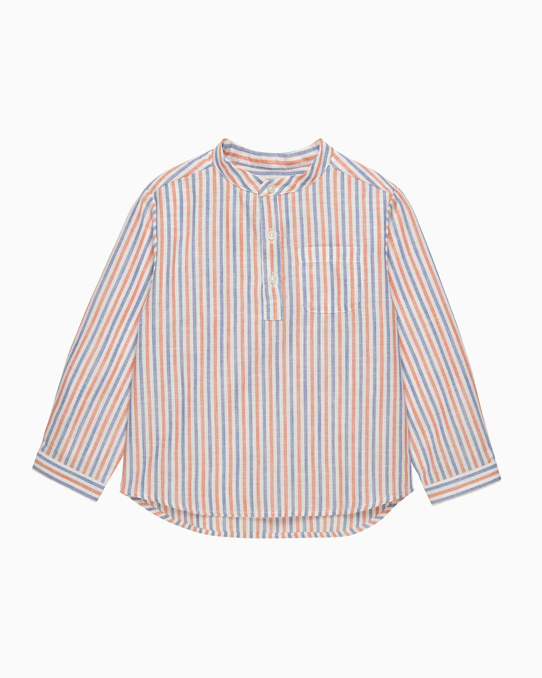 Chelsea Clothing Company Shirt Oscar Shirt in Orange/Blue Stripe