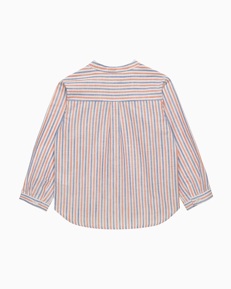 Chelsea Clothing Company Shirt Oscar Shirt in Orange/Blue Stripe
