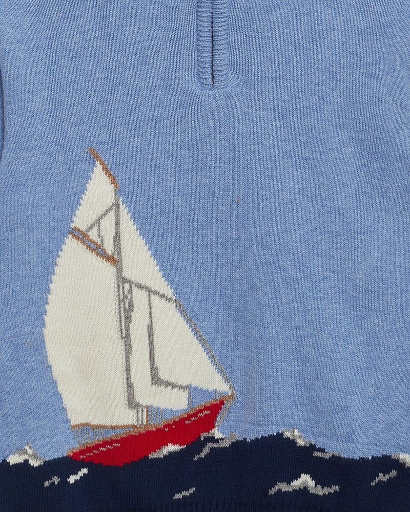Chelsea Clothing Co Jumper Sailing Half-Zip Jumper