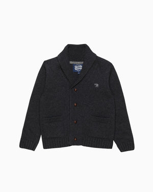 Chelsea Clothing Company Cardigan Stanley Shawl Collar Cardigan in Charcoal