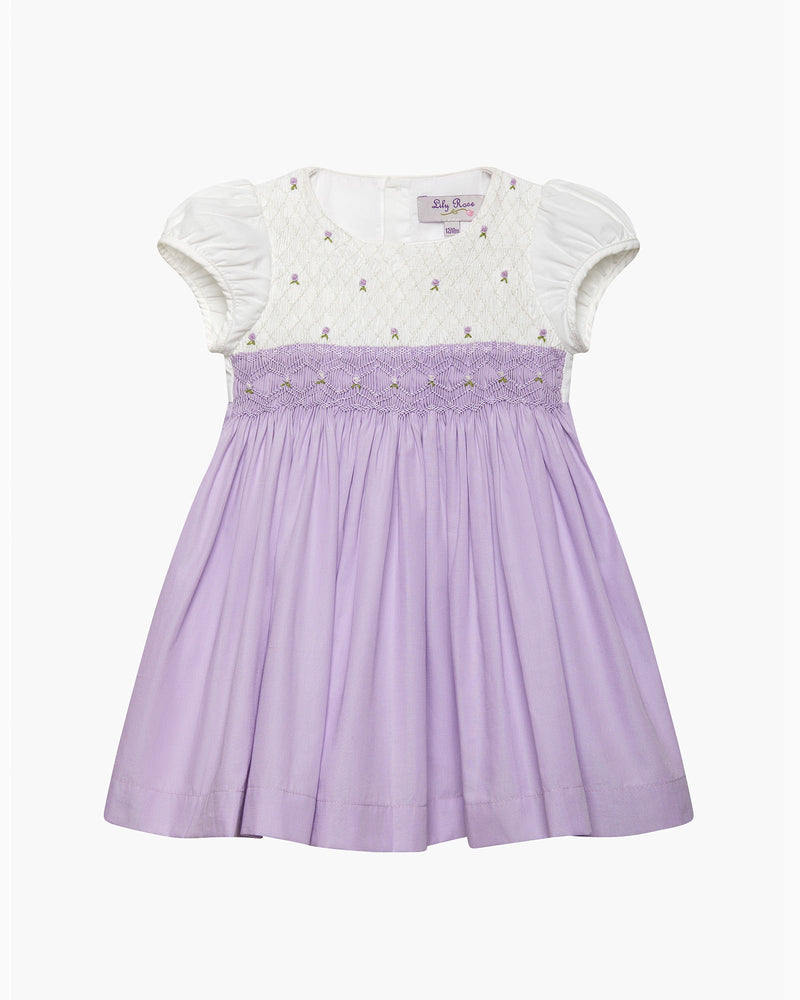 Lily Rose Dress Baby Rose Hand Smocked Dress in Lilac