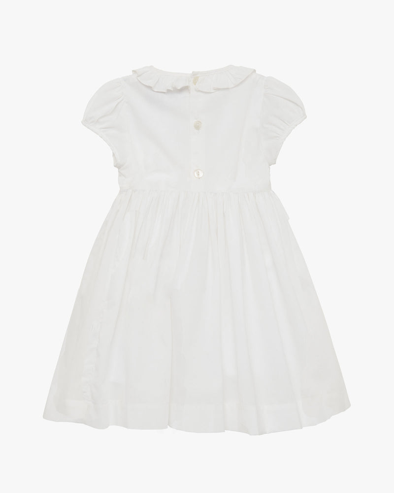 Lily Rose Dress Baby Willow Rose Hand Smocked Dress in White