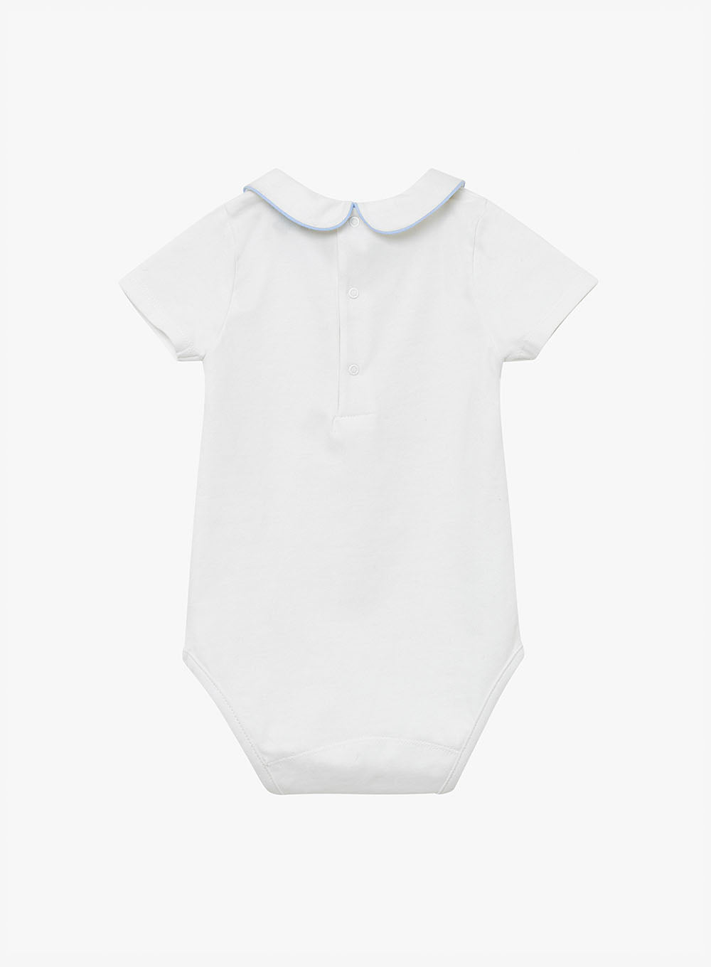 Chelsea Clothing Company Body Baby Short-Sleeved Milo Body in White/Blue