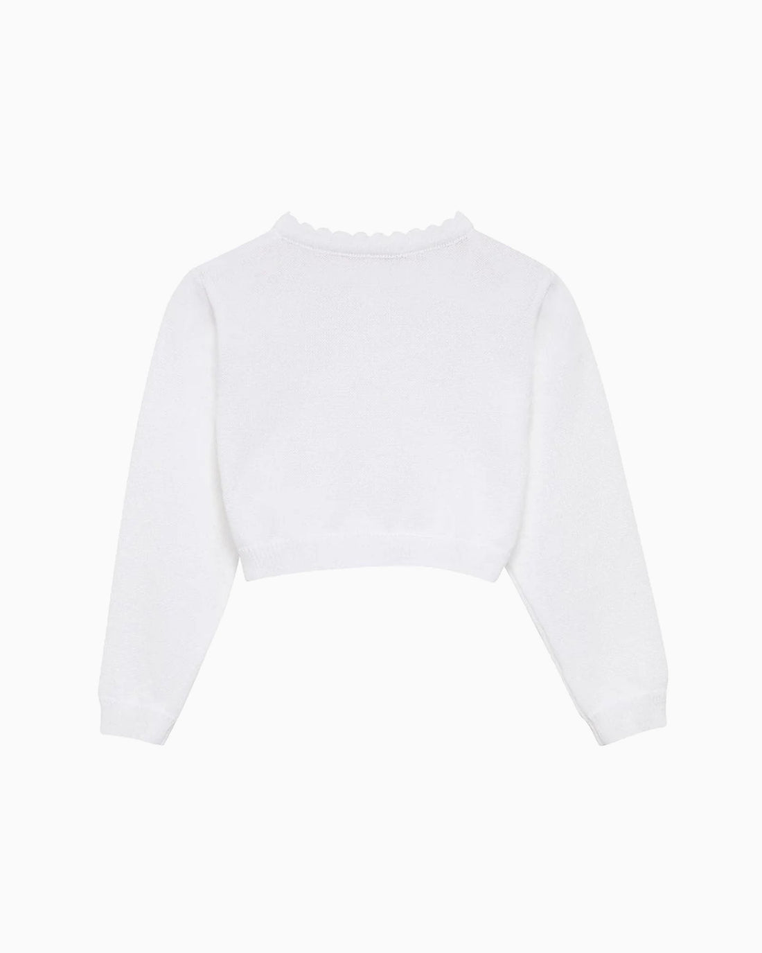 Confiture Cardigan Baby Sophie Cropped Cardigan in White