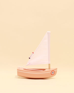Maison Tirot Wooden Toys Maison Tirot Boat Le Bachi - Pink