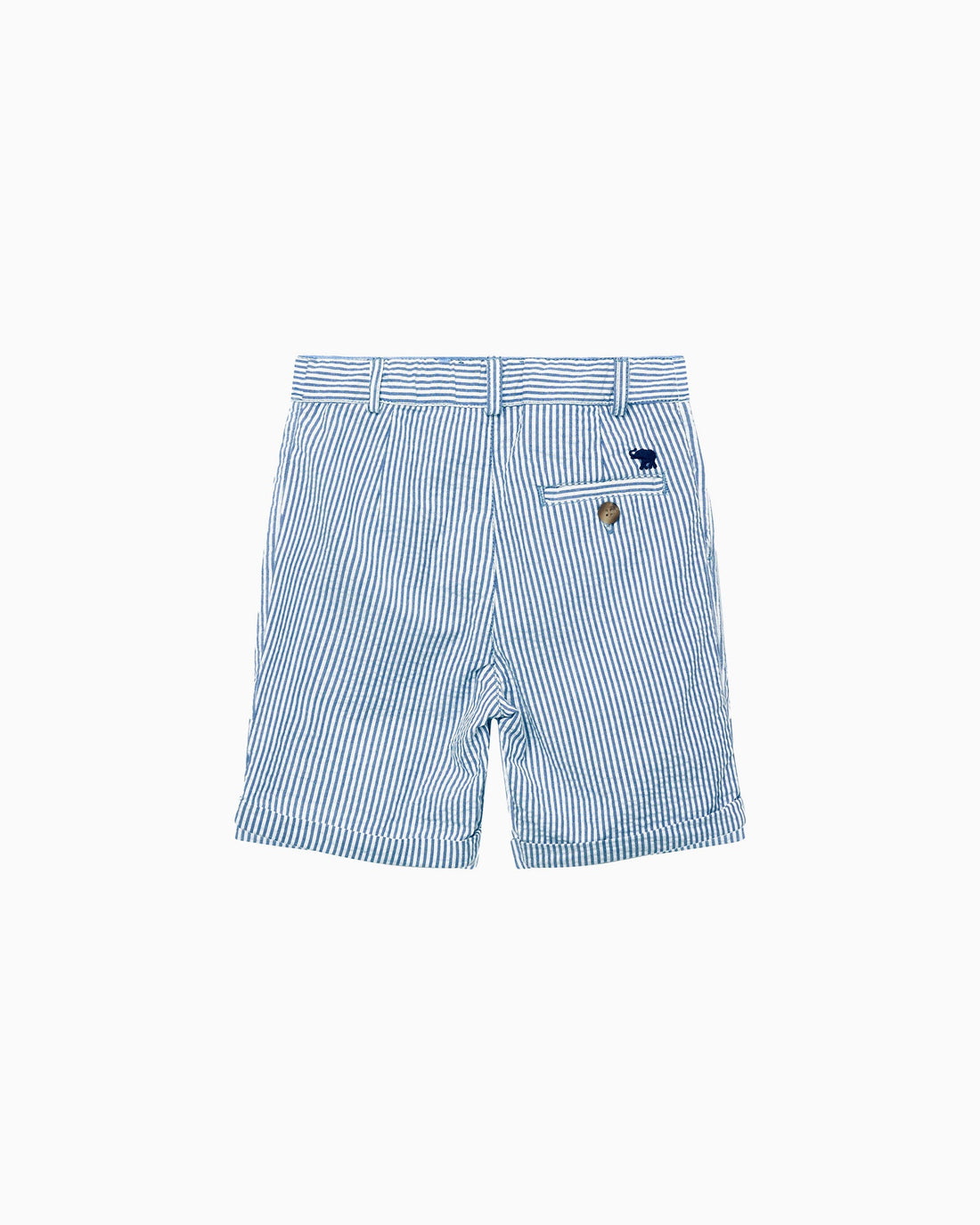 Thomas Brown Shorts Charlie Chino Shorts in Blue Stripe