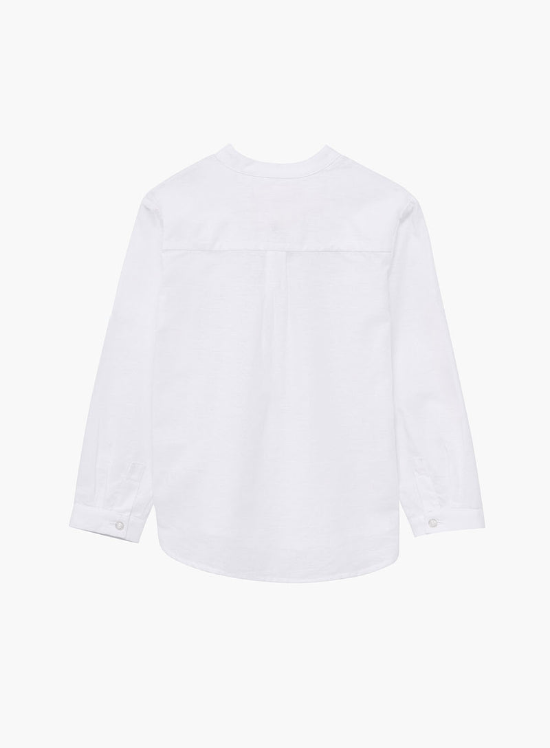 Thomas Brown Shirt Oscar Shirt in White