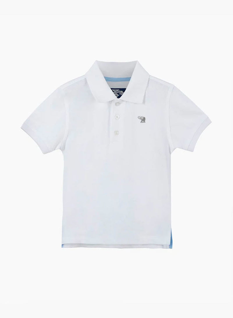 Thomas Brown Polo Harry Piqué Polo in White
