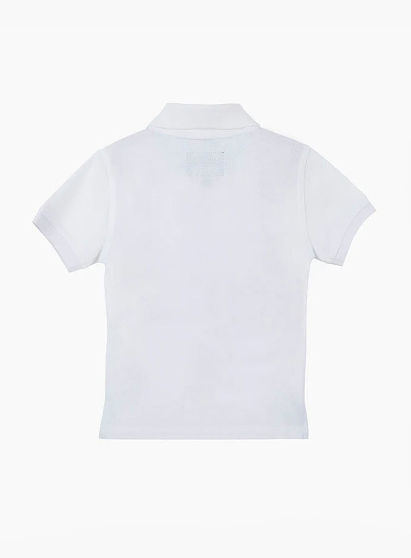 Thomas Brown Polo Harry Piqué Polo in White