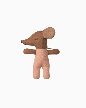 Maileg Toy Maileg Sleepy Baby Mouse Matchbox: Rose