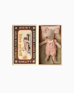 Maileg Soft Toys Maileg Little Sister Mouse in Matchbox