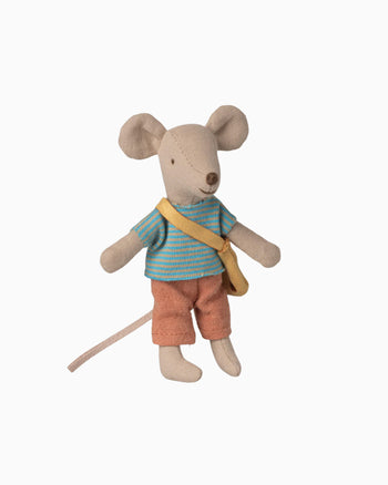 Maileg Toy Maileg Little Brother Mouse with Bag