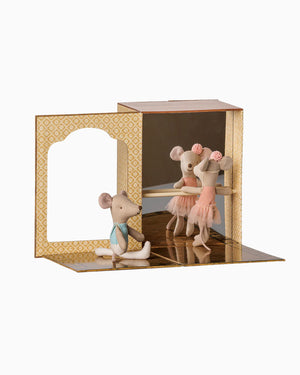 Maileg Soft Toys Maileg Ballet Mice in Dance Studio: Little Sister and Brother