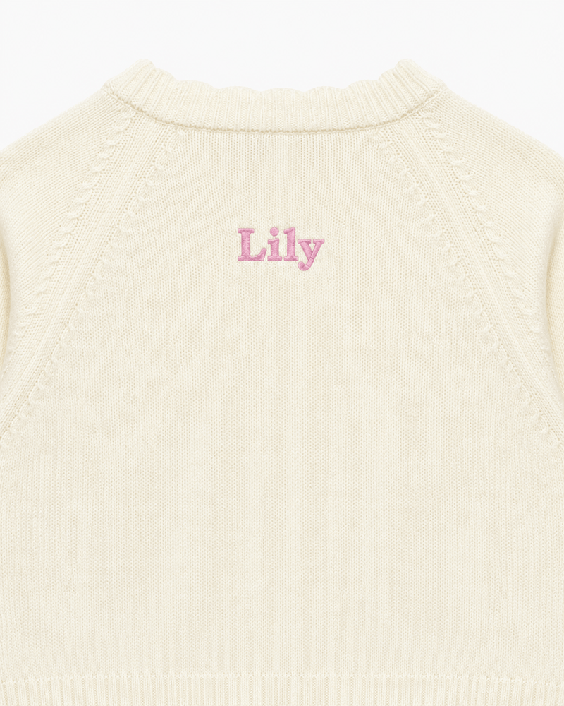 Lapinou Cardigan Baby Betsy Ann Heart Cardigan