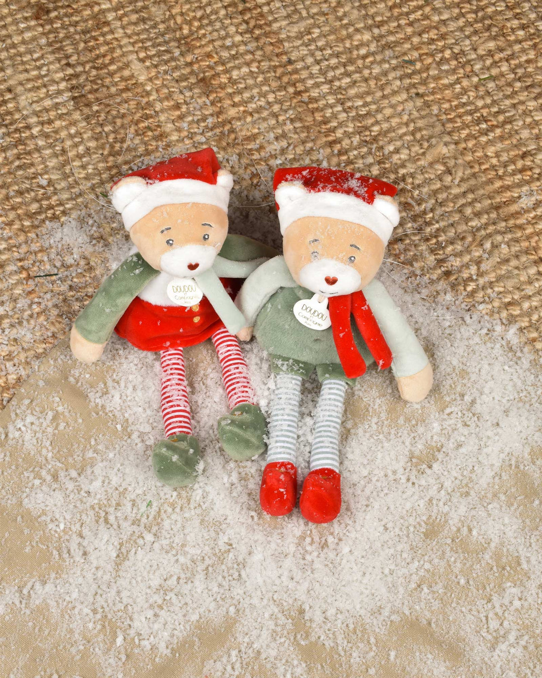 Doudou et Compagnie Soft Toys Elf  Cinammon Teddy in Box