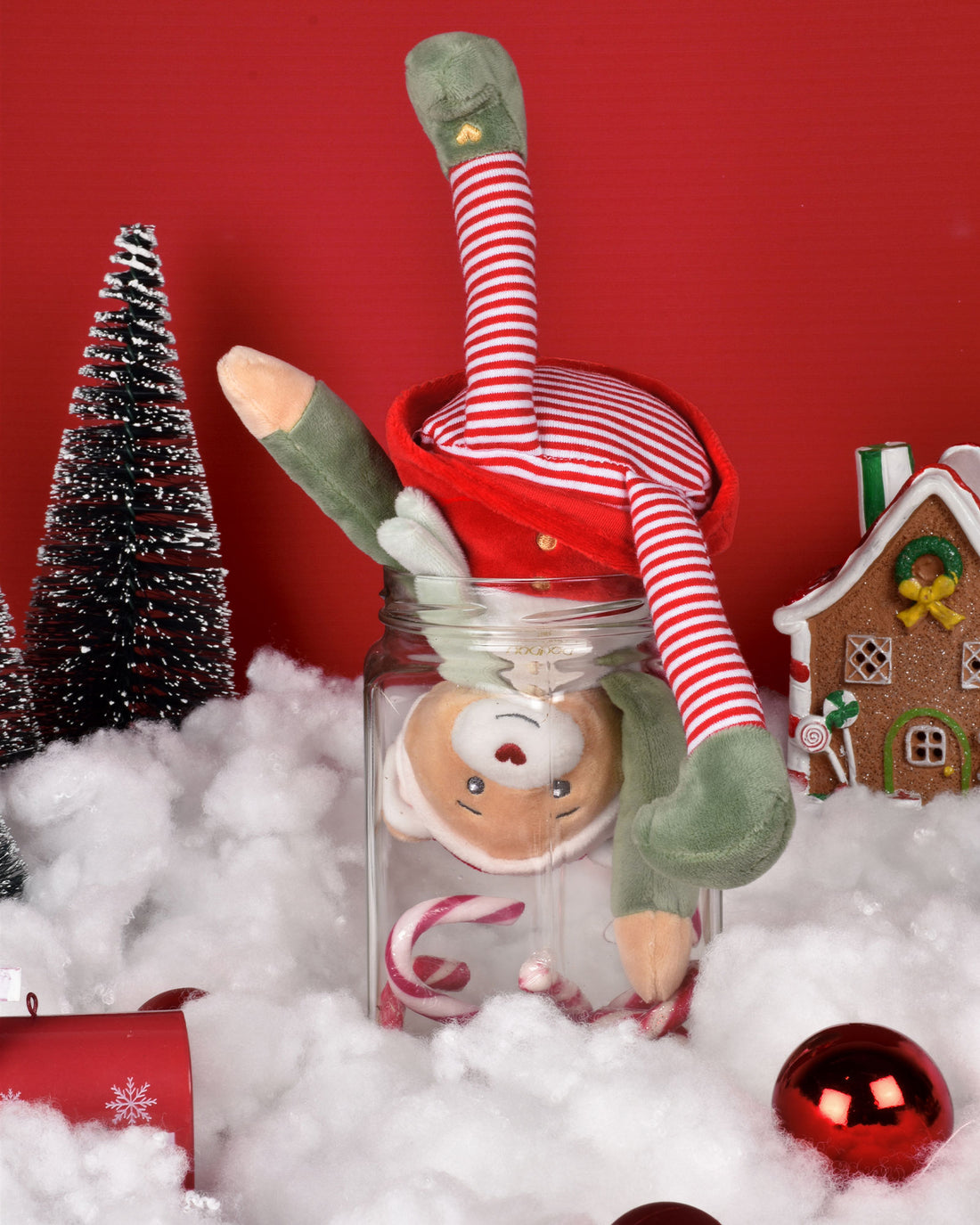 Doudou et Compagnie Soft Toys Elf  Cinammon Teddy in Box